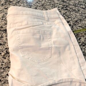 Lane Bryant White Denim Jean Shorts